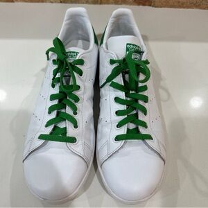 Size 11.5 - Adidas Stan Smith White Green Used